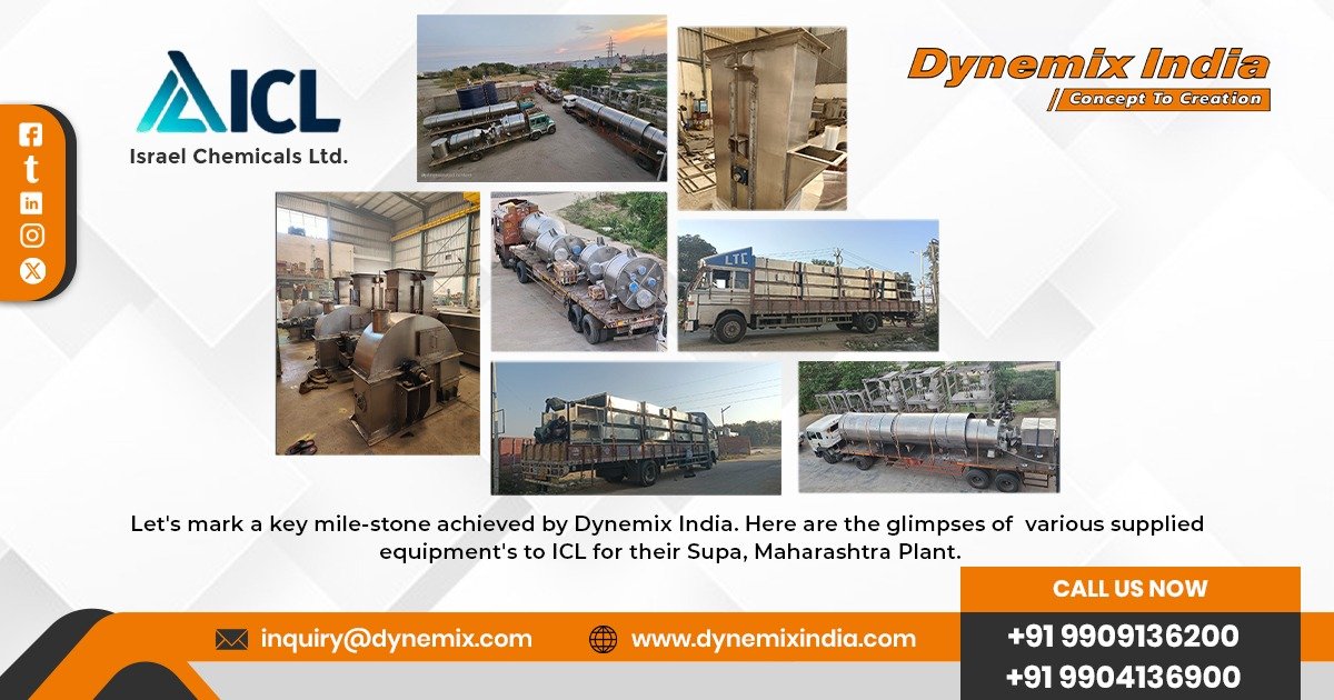 Dynemix India Successfully Completes 100% Equipment Supply to ICL