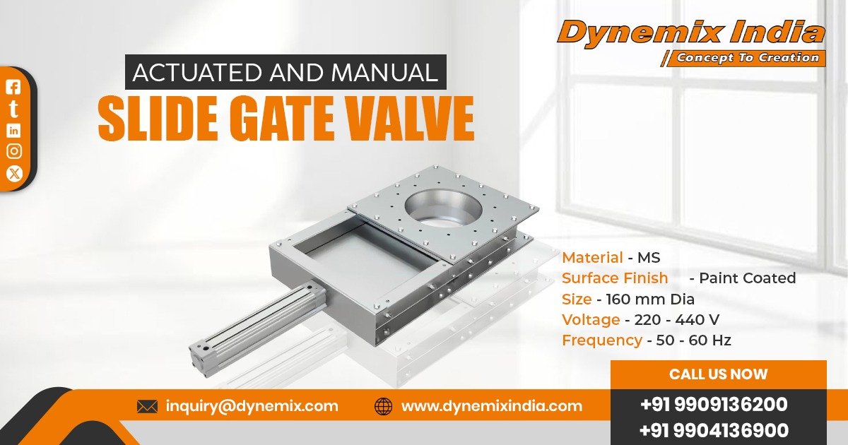 Actuated and Manual Slide Gate Valve in Germany