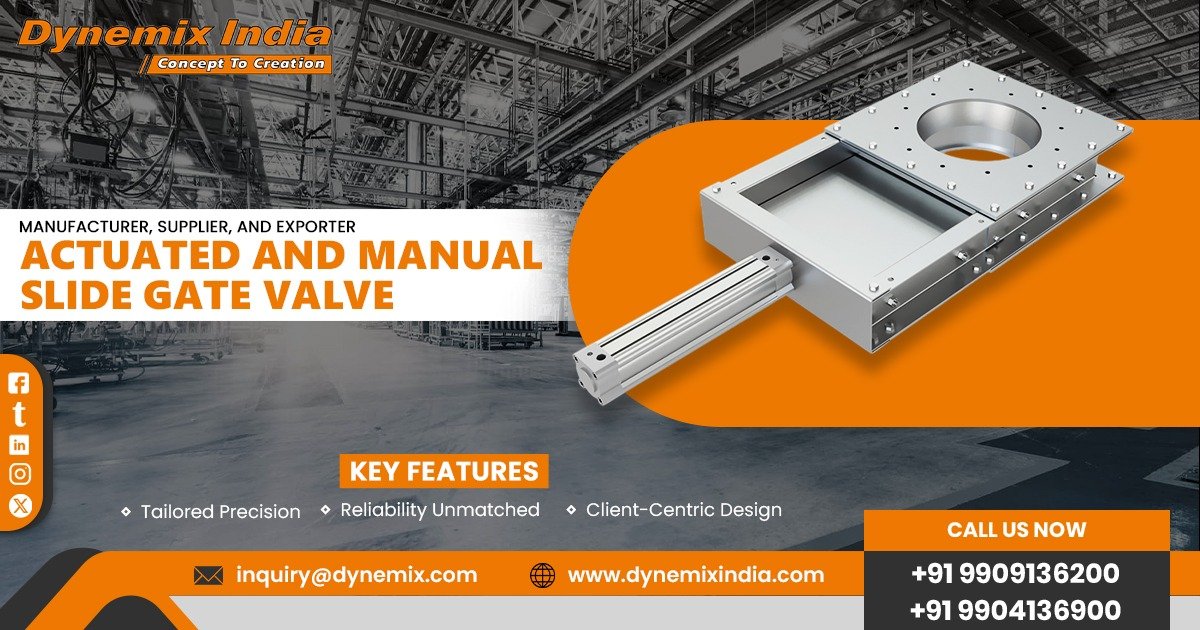 Actuated and Manual Slide Gate Valve in Denmark