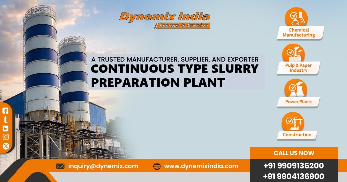 Best Continuous Type Slurry Preparation Plant in Finland