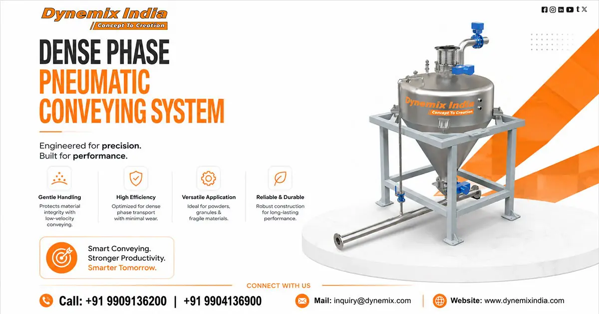 Dense Phase Pneumatic Conveying System in Saudi Arabia