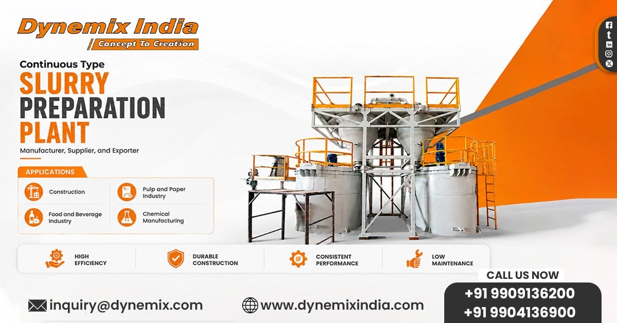 Continuous Type Slurry Preparation Plant in Jordan