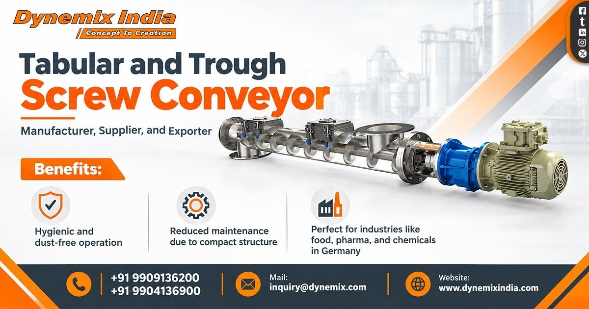 Tubular and Trough Screw Conveyor in Bahrain