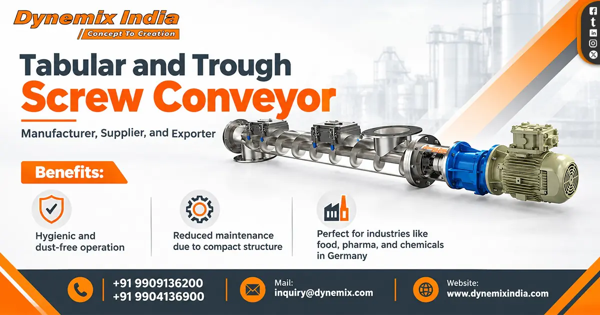 Tubular and Trough Screw Conveyor in Bahrain