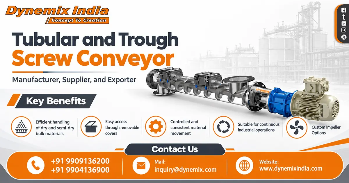 Top Exporter of Tubular and Trough Screw Conveyor